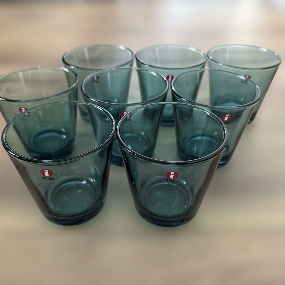 iittala イッタラ　カルティオ　グラス（小）　シーブルー　8コセット