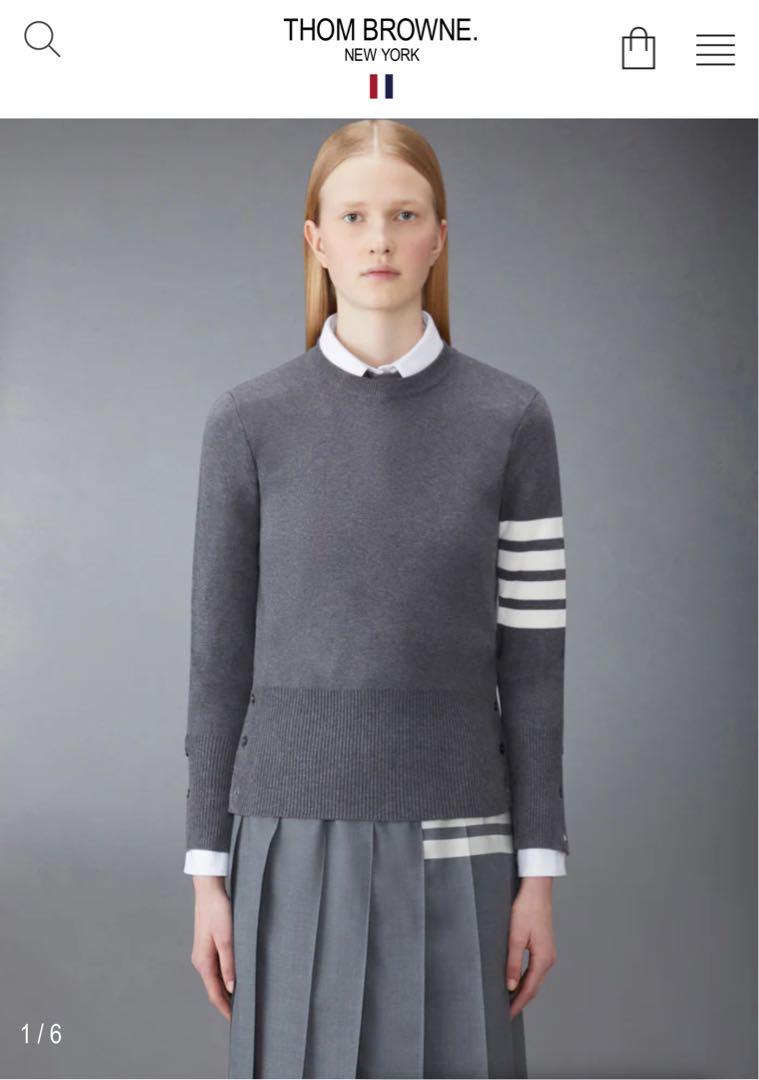 THOM BROWNE グレー セーター 長袖