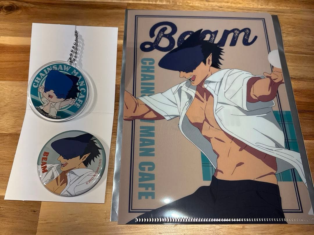 チェンソーマン　アニメイトカフェ　木製キーホルダー　アクリルバッジ チェンソーマン アニメイトカフェ アクリルバッジ 早川アキ 原作