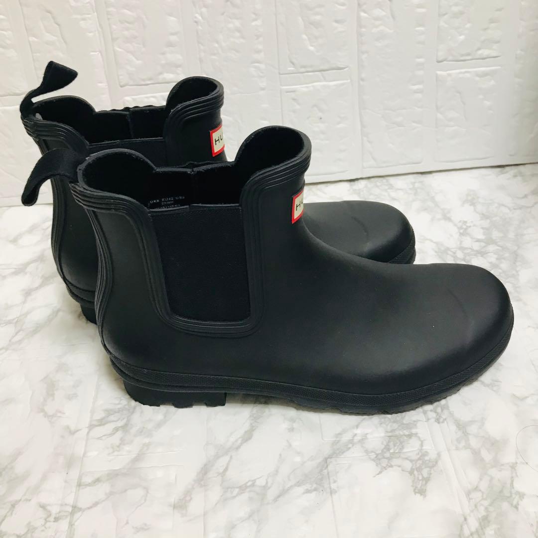 ✨美品✨HUNTER ハンター サイドゴア レインブーツ ブラック 27cm ✨美品✨HUNTER ハンター サイドゴア レインブーツ ブラック 27cm