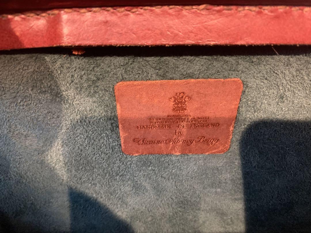 SWAINE ADENEY BRIGGダレスバッグレザーGUCCI HERMES