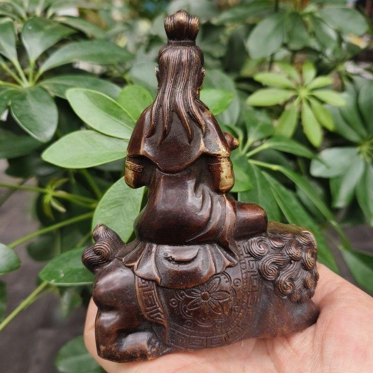 銅製 文殊菩薩仏  装飾品   工芸品 美術品 置物