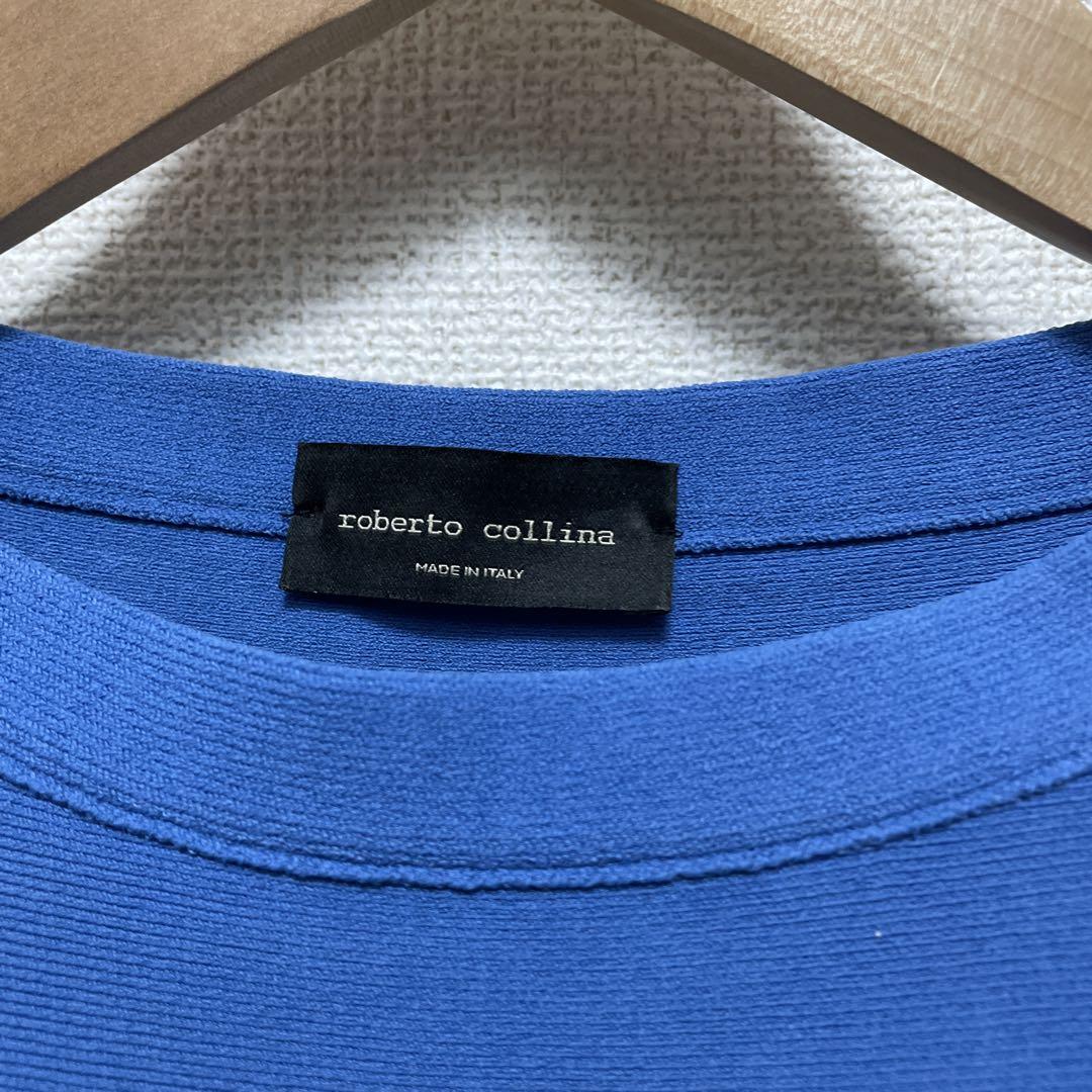 美品 ロベルトコリーナ ROBERTO COLLINA 半袖 ニット カットソー