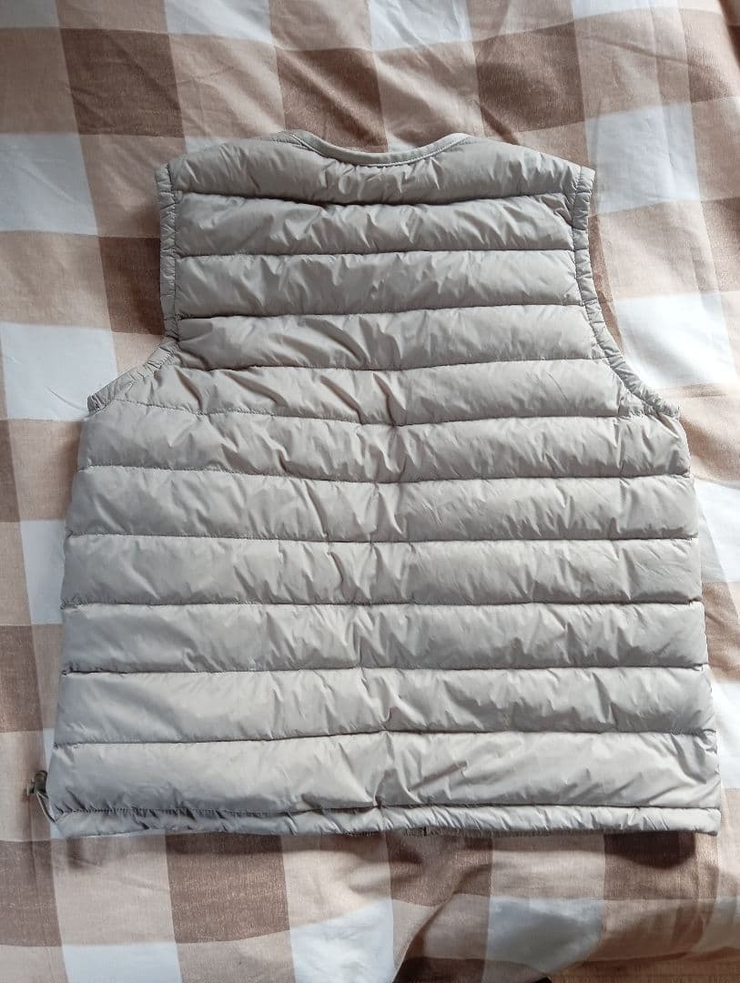 クリーニング済 ダントン　34 ベージュ キルティングダウンベスト クリーニング済 ダントン 34 ベージュ キルティングダウンベスト