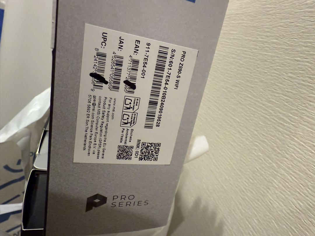 MSI PRO Z890-S WIFI マザーボード【新品未開封】