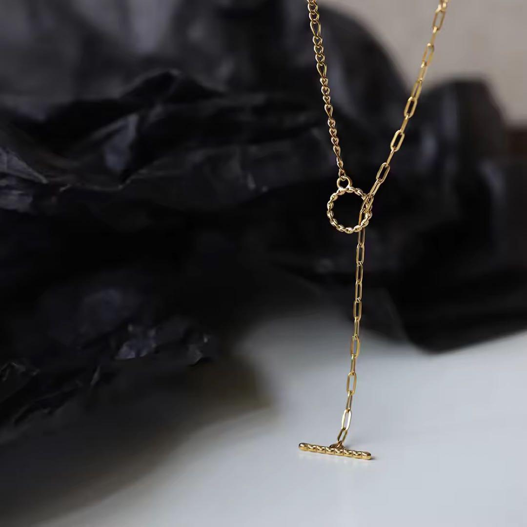 No.681 two chains toggle necklace：ネックレス