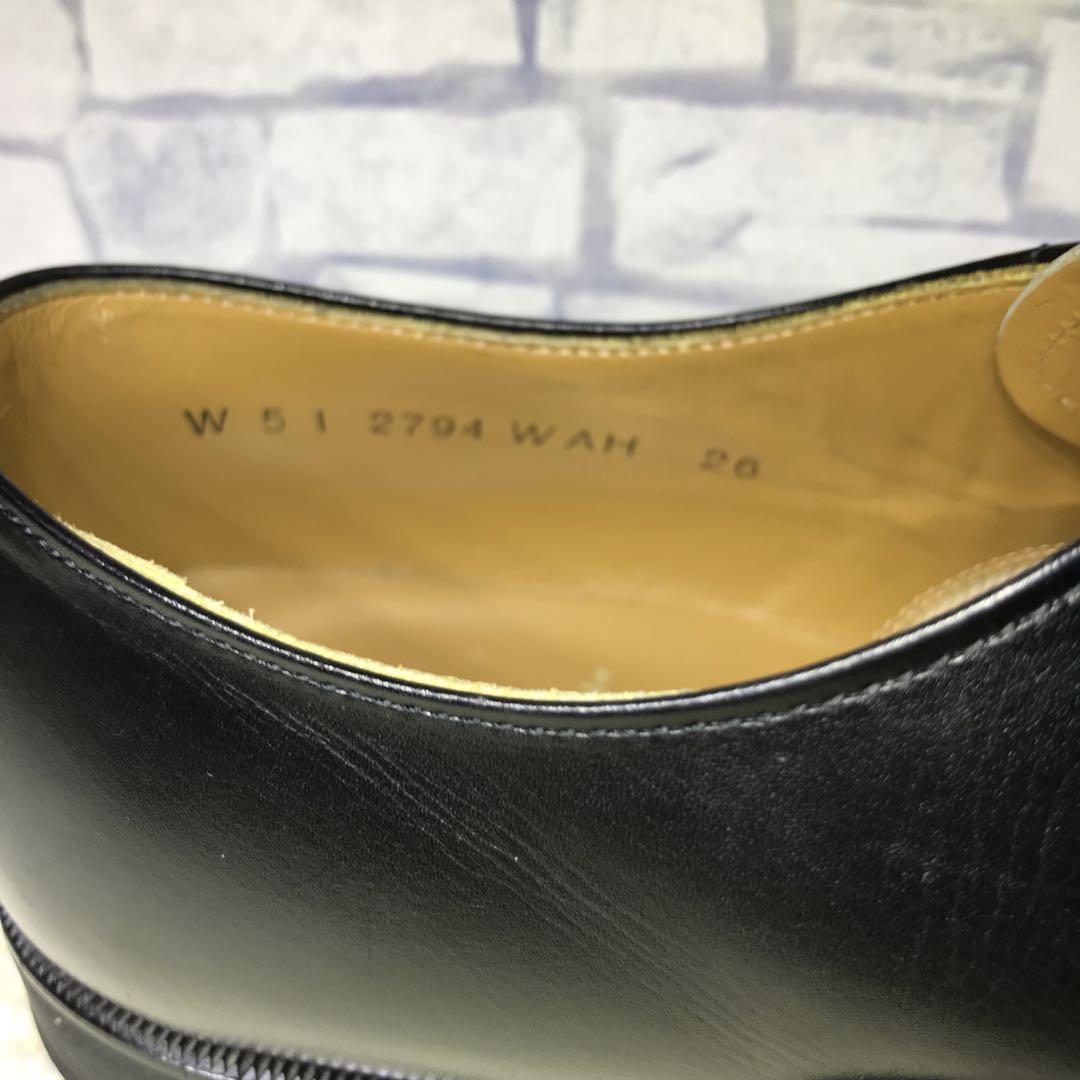 REGAL リーガル 内羽根 W51 2794 パンチドキャップトゥ ブラック
