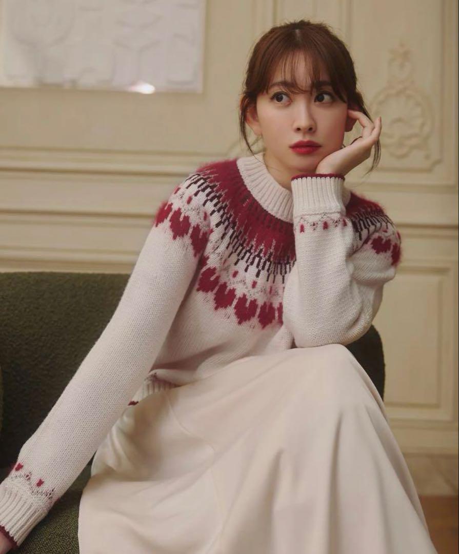 herlipto Heart Fair Isle Knit Pullover