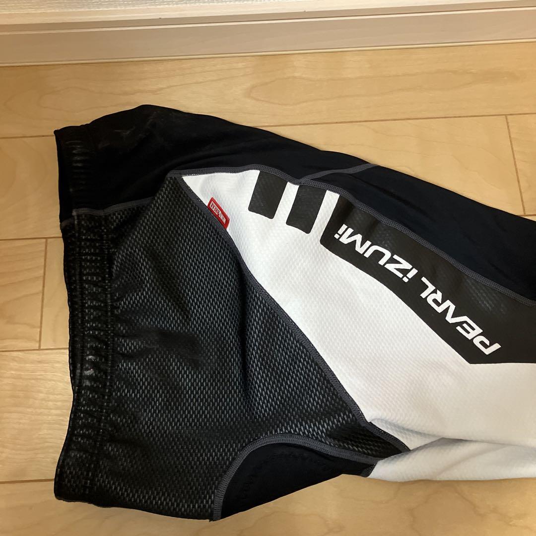 PEARL IZUMI レーサーパンツ 黒/白 ウインドブレーク　美品