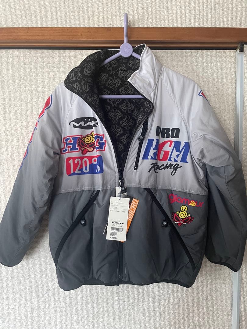 ヒスミニ　フード付きダウンジャケット　プリマロフト