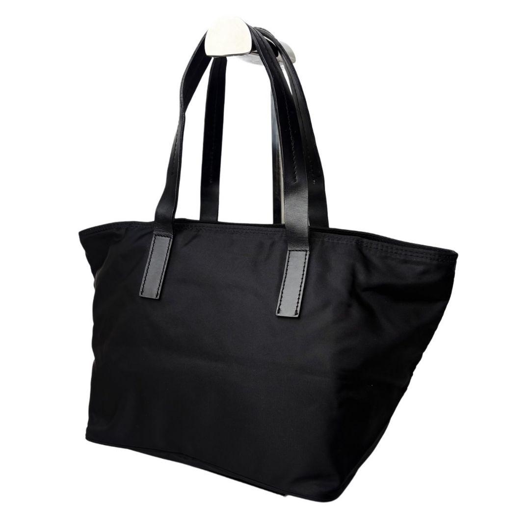 531 美品 PRADA 三角ロゴ ハンドバッグ 黒 qu5