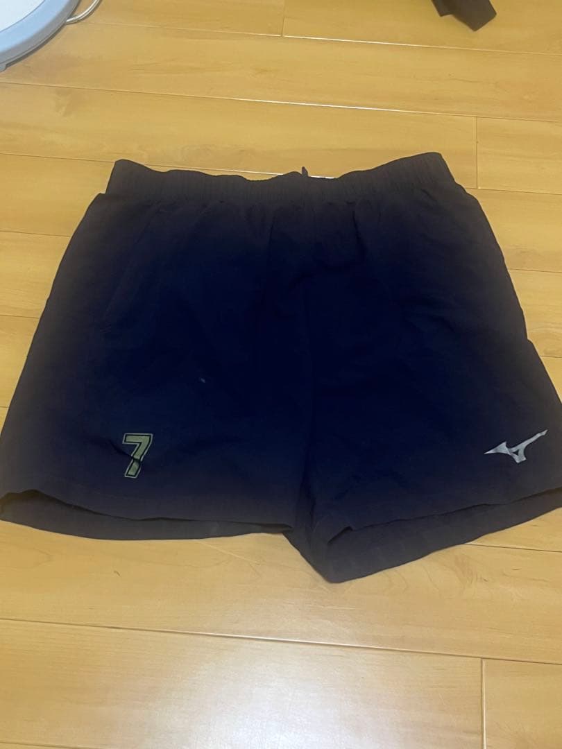 Mizuno ハーフパンツ 7番 黒 白