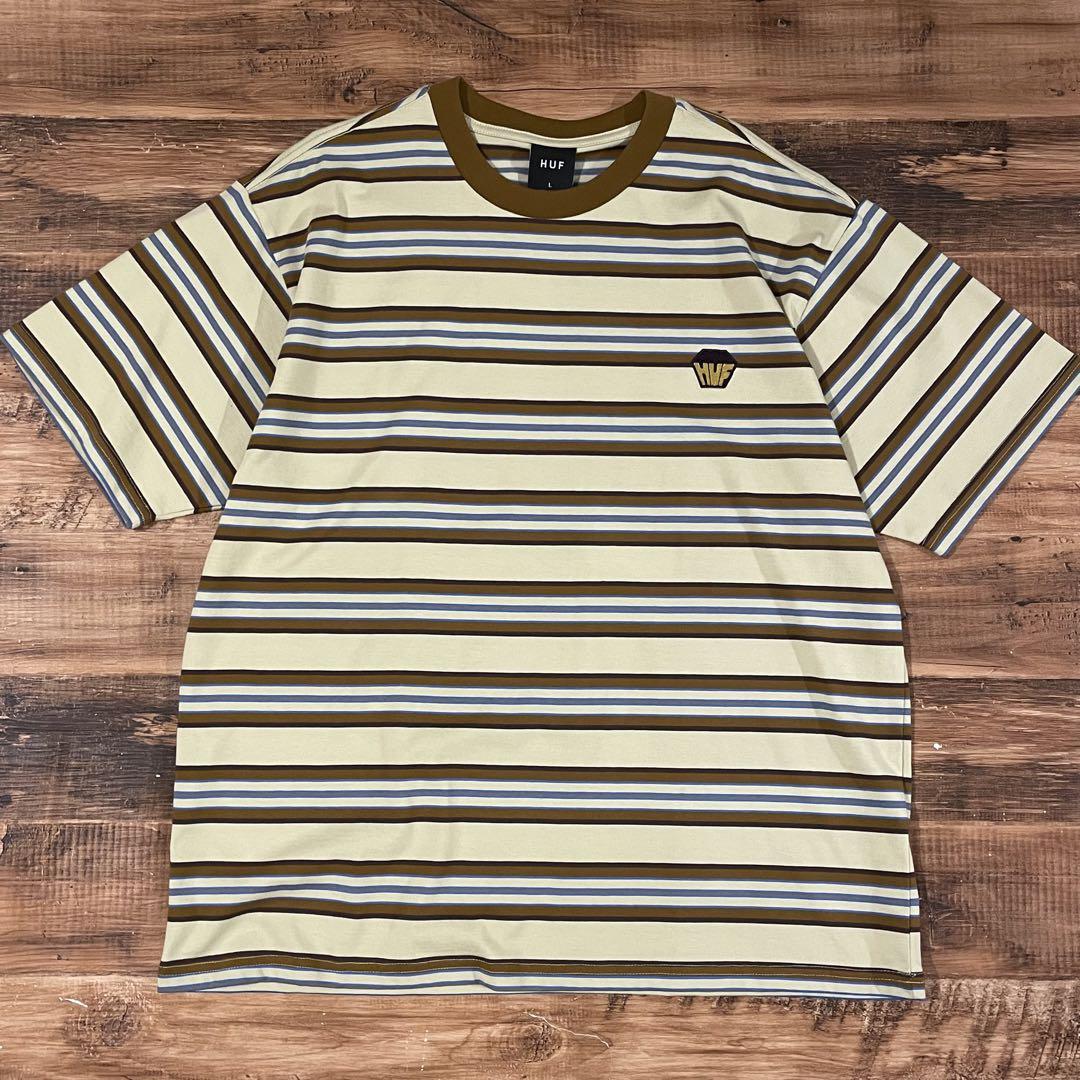 HUF ハフ　ボーダーTシャツ　Lサイズ　半袖Tシャツ
