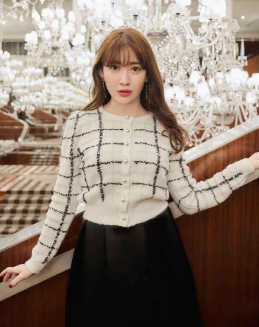 herlipto  Bouncy Check Knit Pullover S