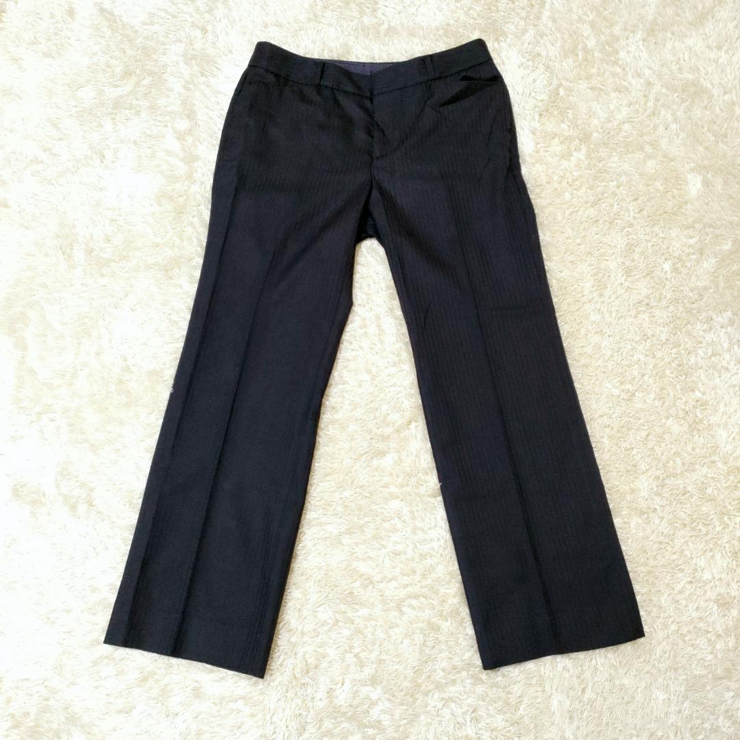 ユナイテッドアローズ パンツスーツ ストライプ セットアップ 黒 M