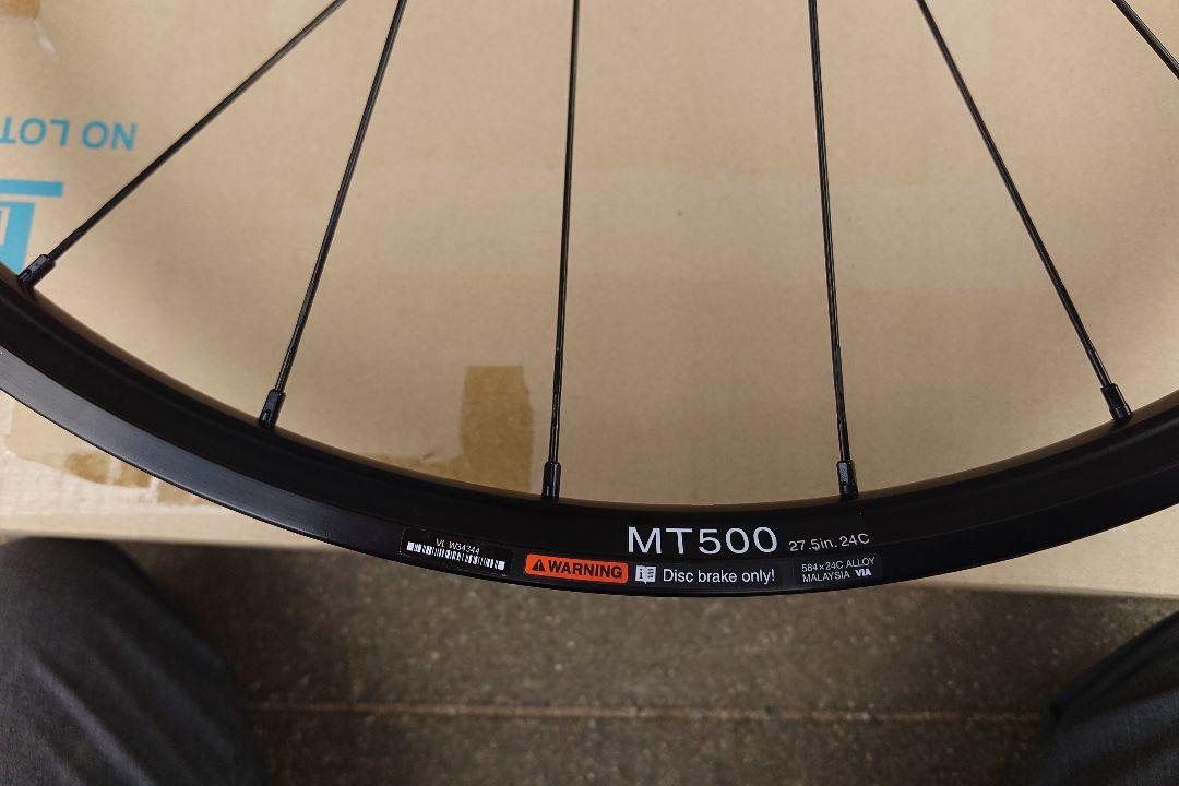 SHIMANO MTBホイール MT500 Eスルー 27.5インチ リア用