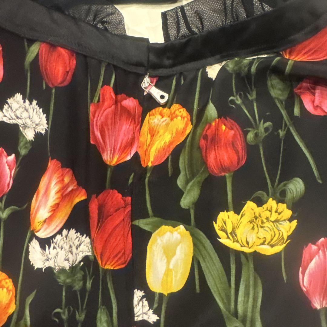 DOLCE&GABBANA ランウェイ商品 サイズ38 ボーダー ブラウス DOLCE & GABBANA チューリップ柄ブラウス 38 - メルカリ