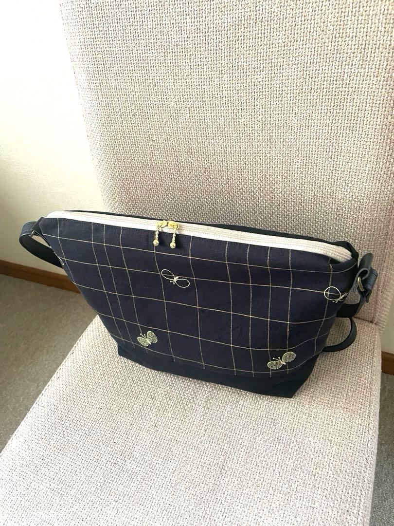 50423A ハンドメイド　ミナペルホネン　ショルダーバック knoll ショルダーバッグ - minä perhonen