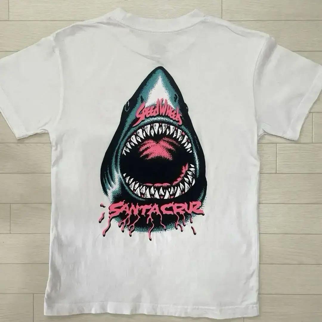 SANTA CRUZ サンタクルーズ☆シャーク 半袖Tシャツバックロゴ M