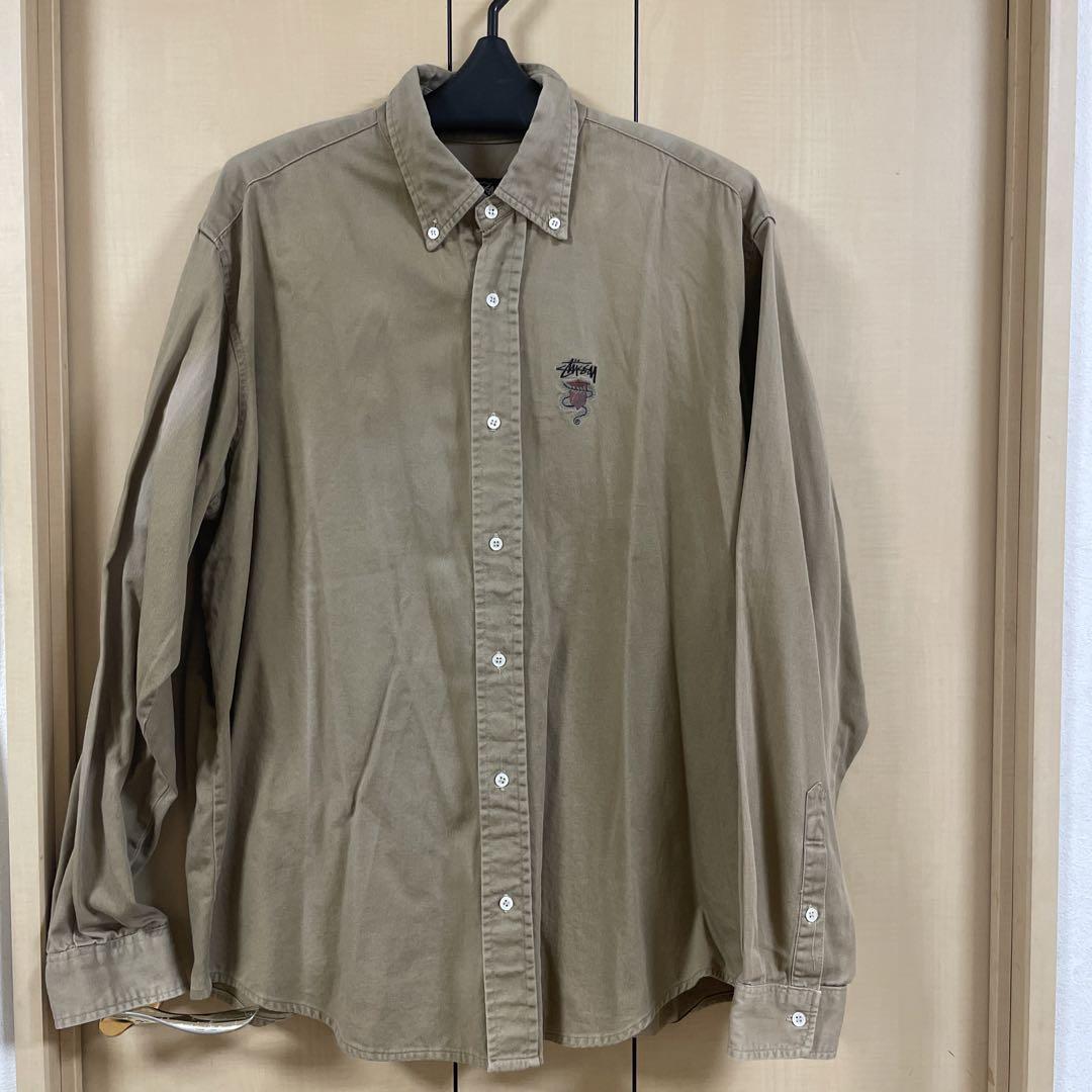 80’s old stussy シャツ　ネルシャツ