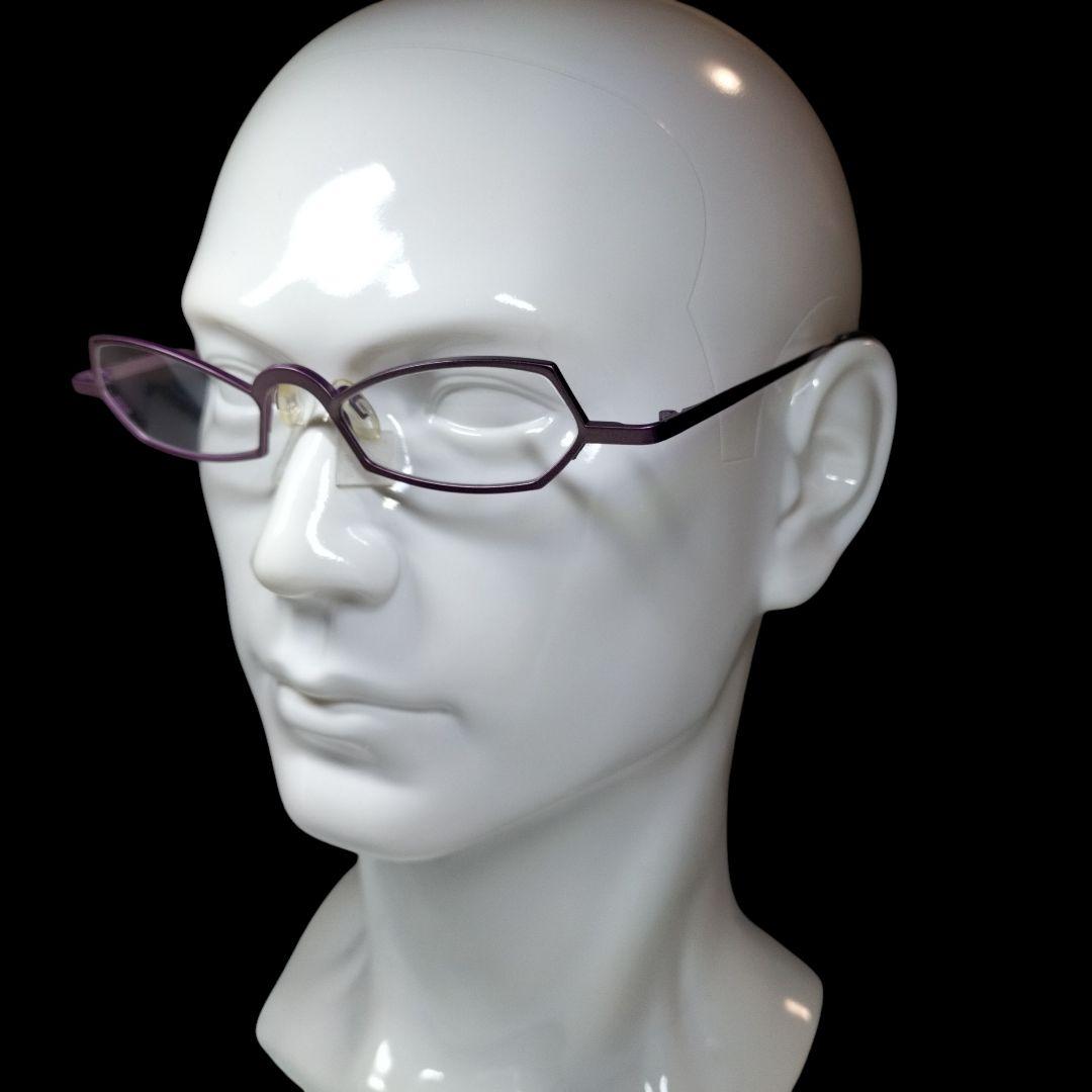 新品未使用 THEO テオ メガネ xf デッドストック パープル