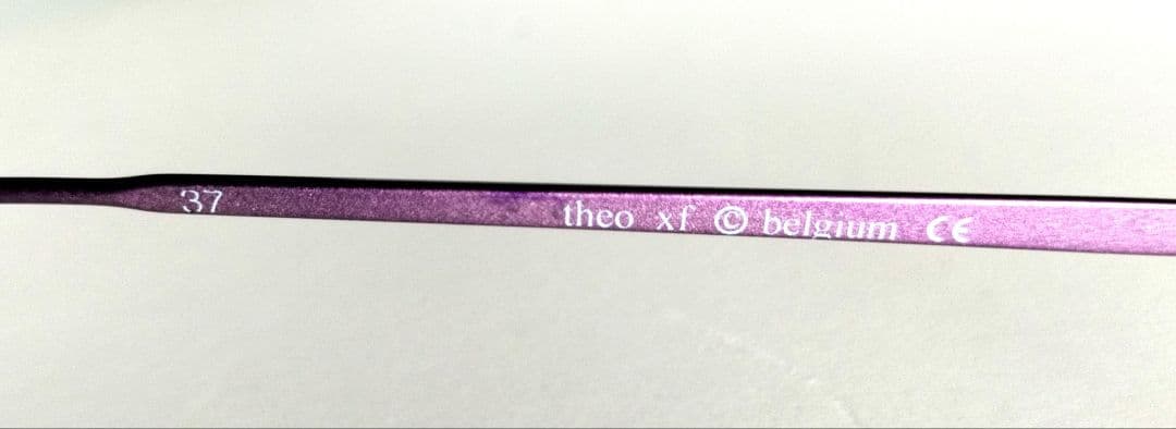 新品未使用 THEO テオ メガネ xf デッドストック パープル