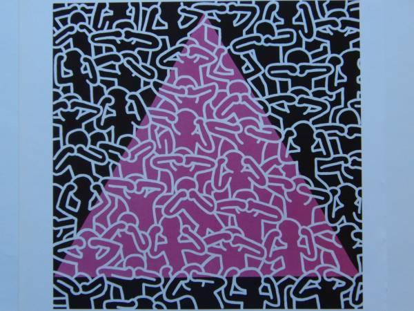 Keith Haring、Silence=Death、希少画集画、新品額装付