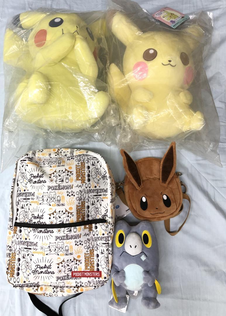 ポケモン グッズまとめ ピカチュウ セビエ イーブイ ぬいぐるみ バッグ