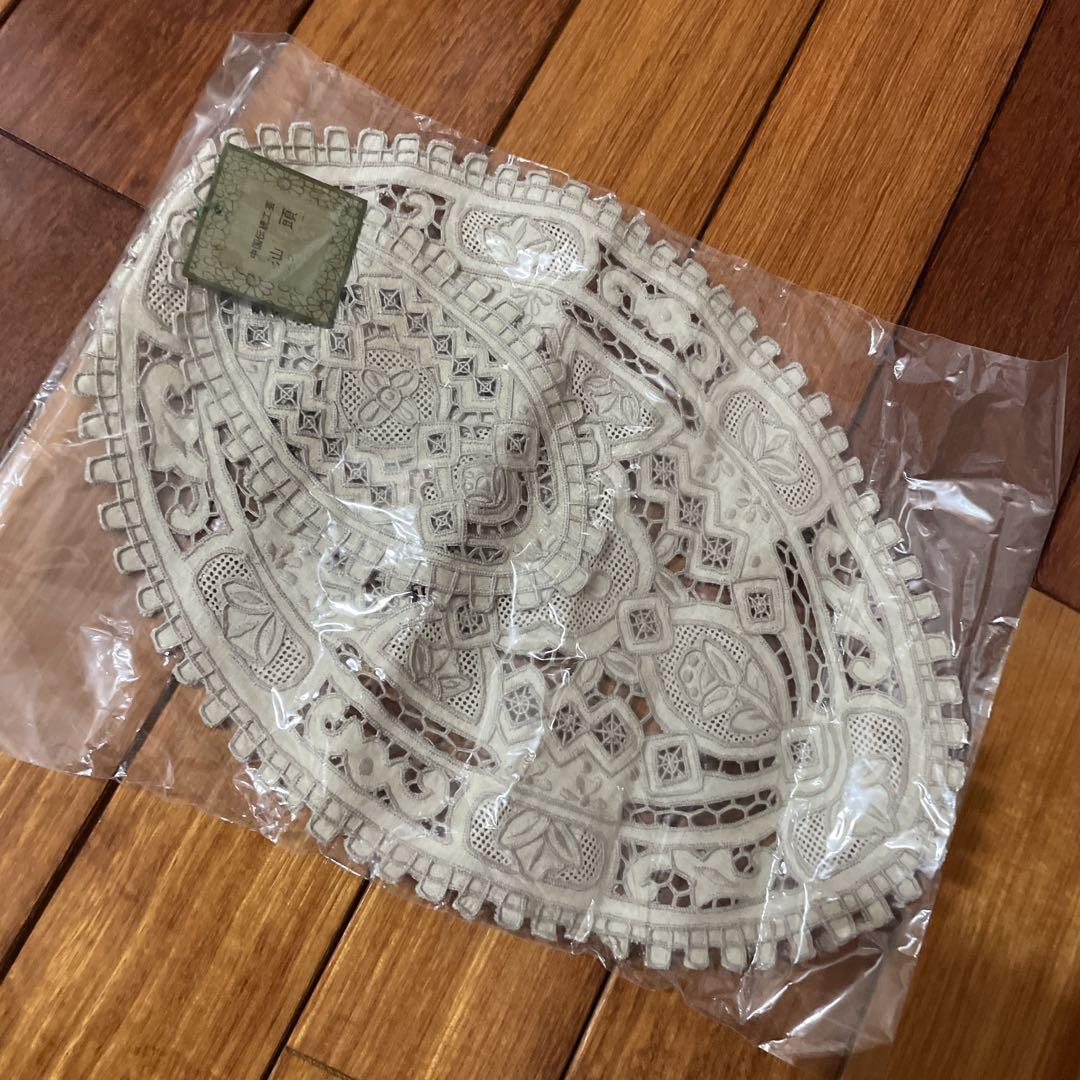 未使用☆スワトー スワトウ 汕頭刺繍 中国 手刺繍 テーブル