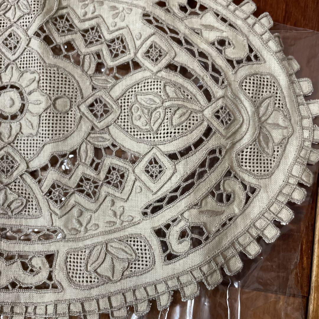【未使用・超美品】ビンテージ　スワトウ　汕頭　鳳凰 未使用☆スワトー スワトウ 汕頭刺繍 中国 手刺繍 テーブル