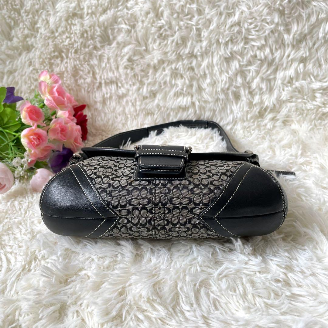 美品】◇コーチ◇ シグネチャー / キャンバス×レザー / 縦型