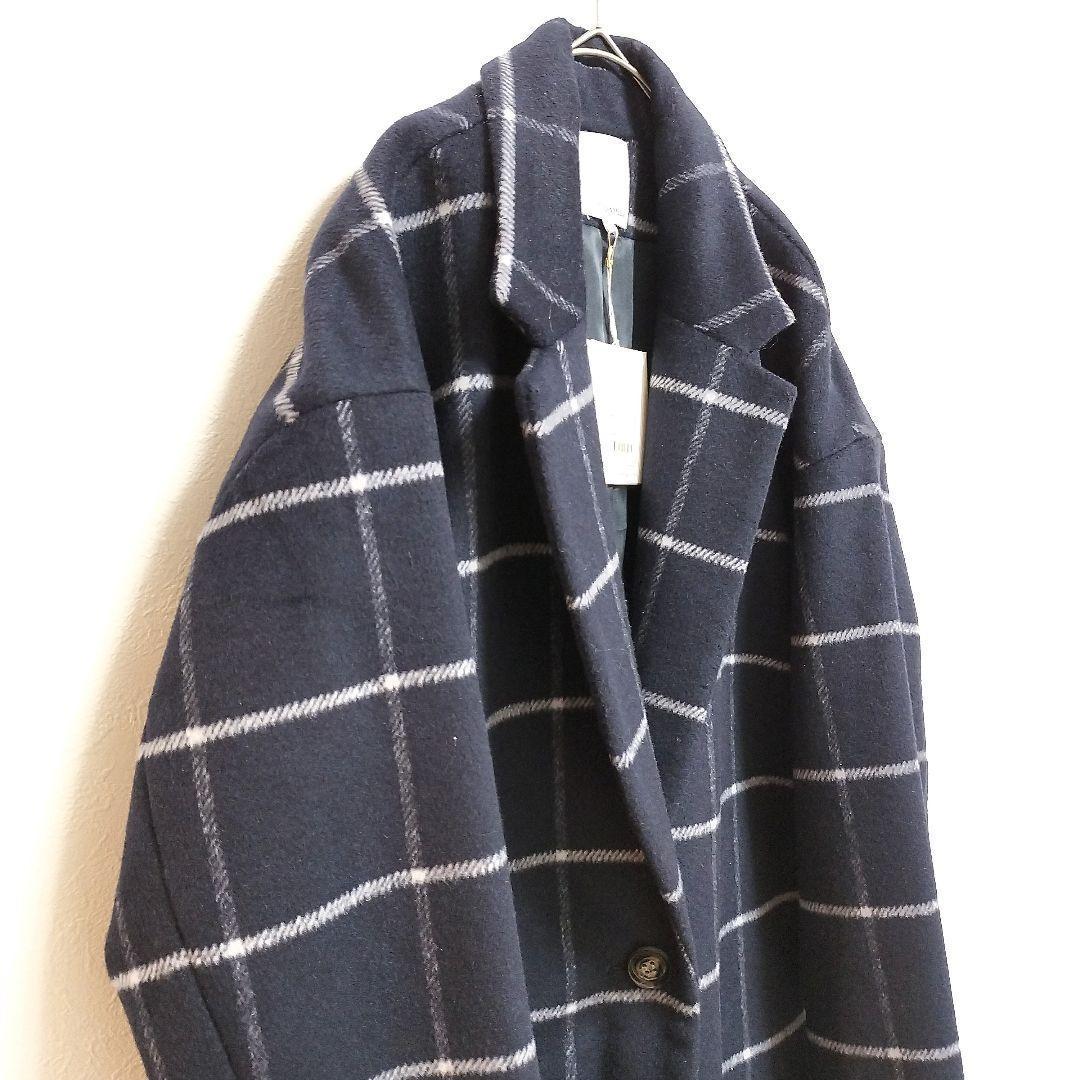 正規店仕入れの 新品未使用】＊TODAYFUL＊ウールチェスターコート チェック ジャケット・アウター
