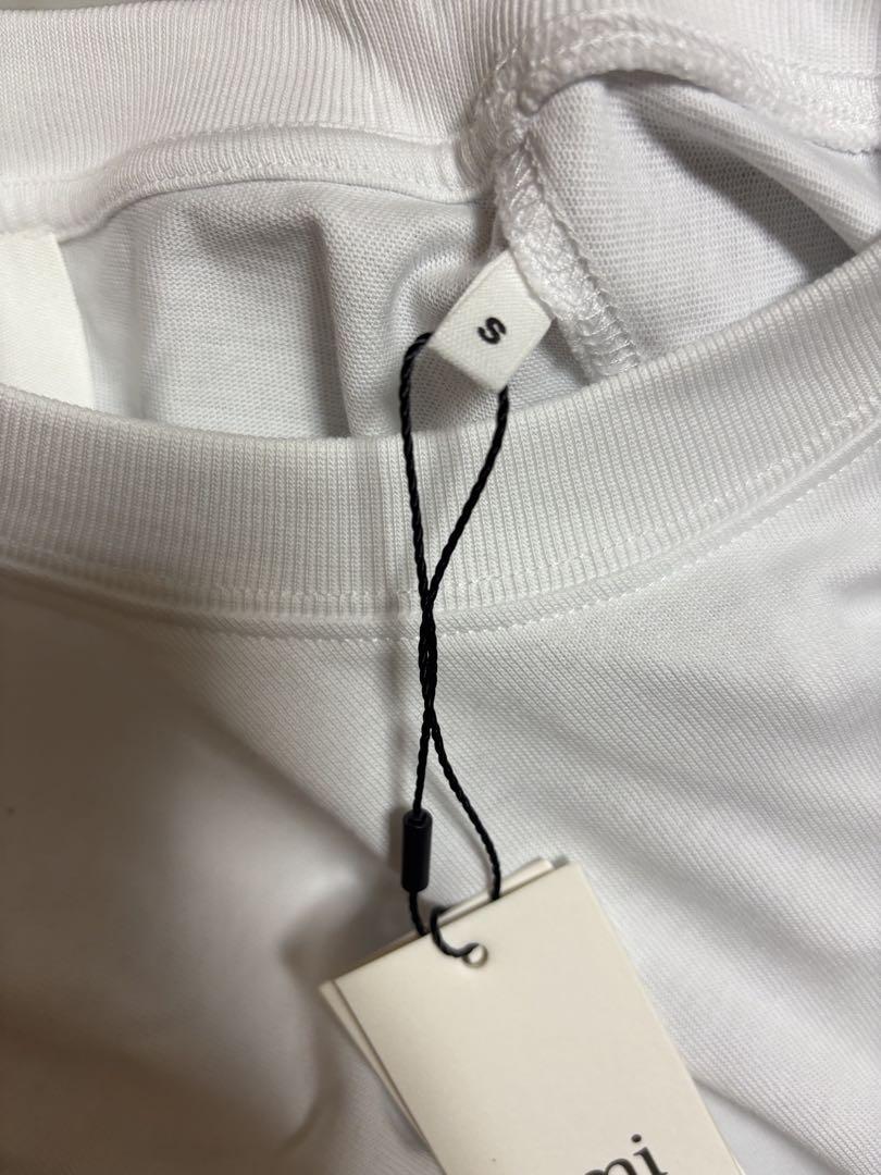 ami ハート刺繍 Tシャツ 白
