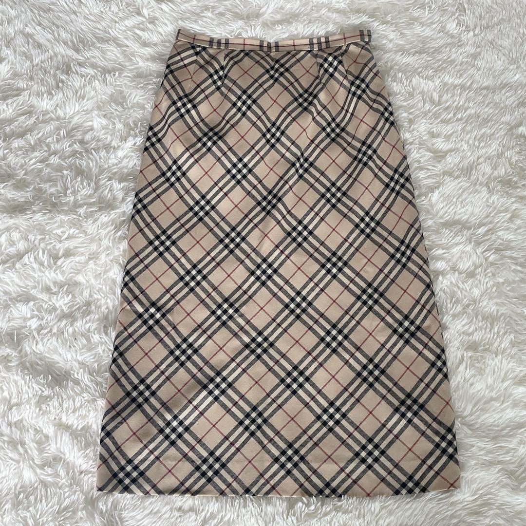 極美品✨希少【バーバリーロンドン】ロングスカート ノバ