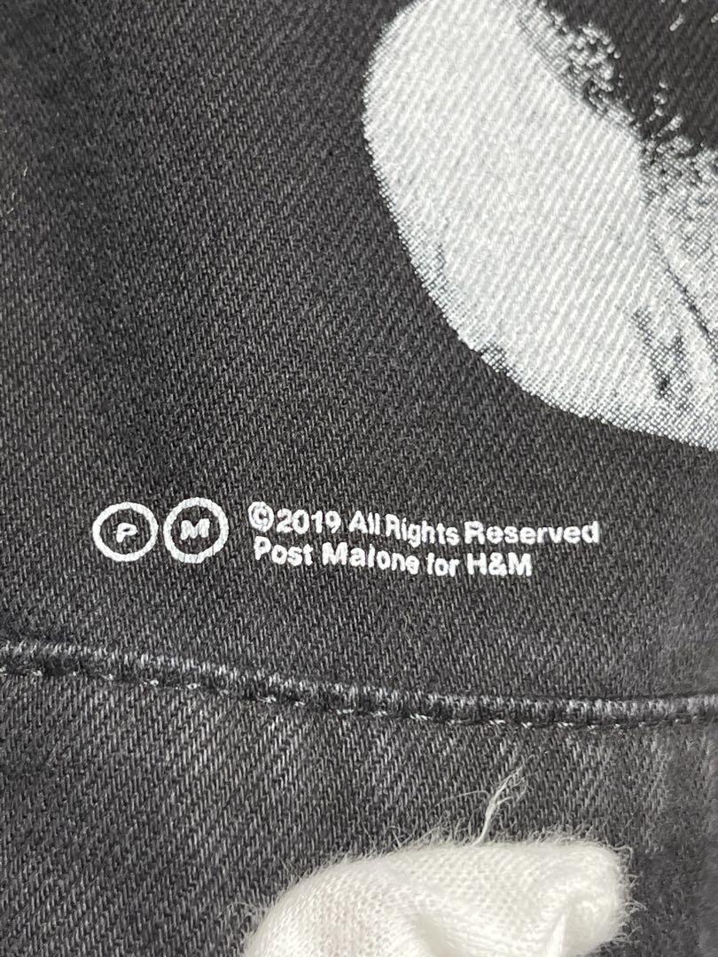 ＰｏｓｔＭａｌｏｎｅポストマローン×Ｈ＆Ｍコラボブラックデニムジャケット　M