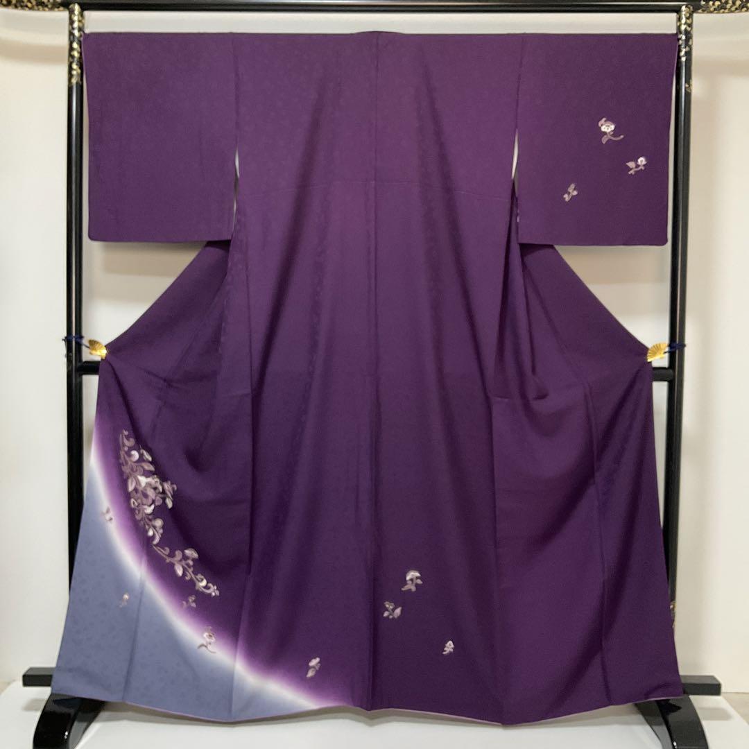 (2月祭) No.2076 正絹金彩唐花文様訪問着 美品