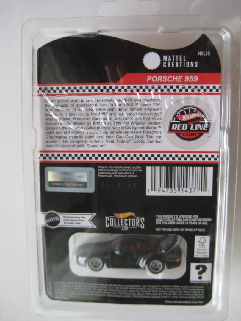 ミニカー HOT WHEELS PORSCHE 959