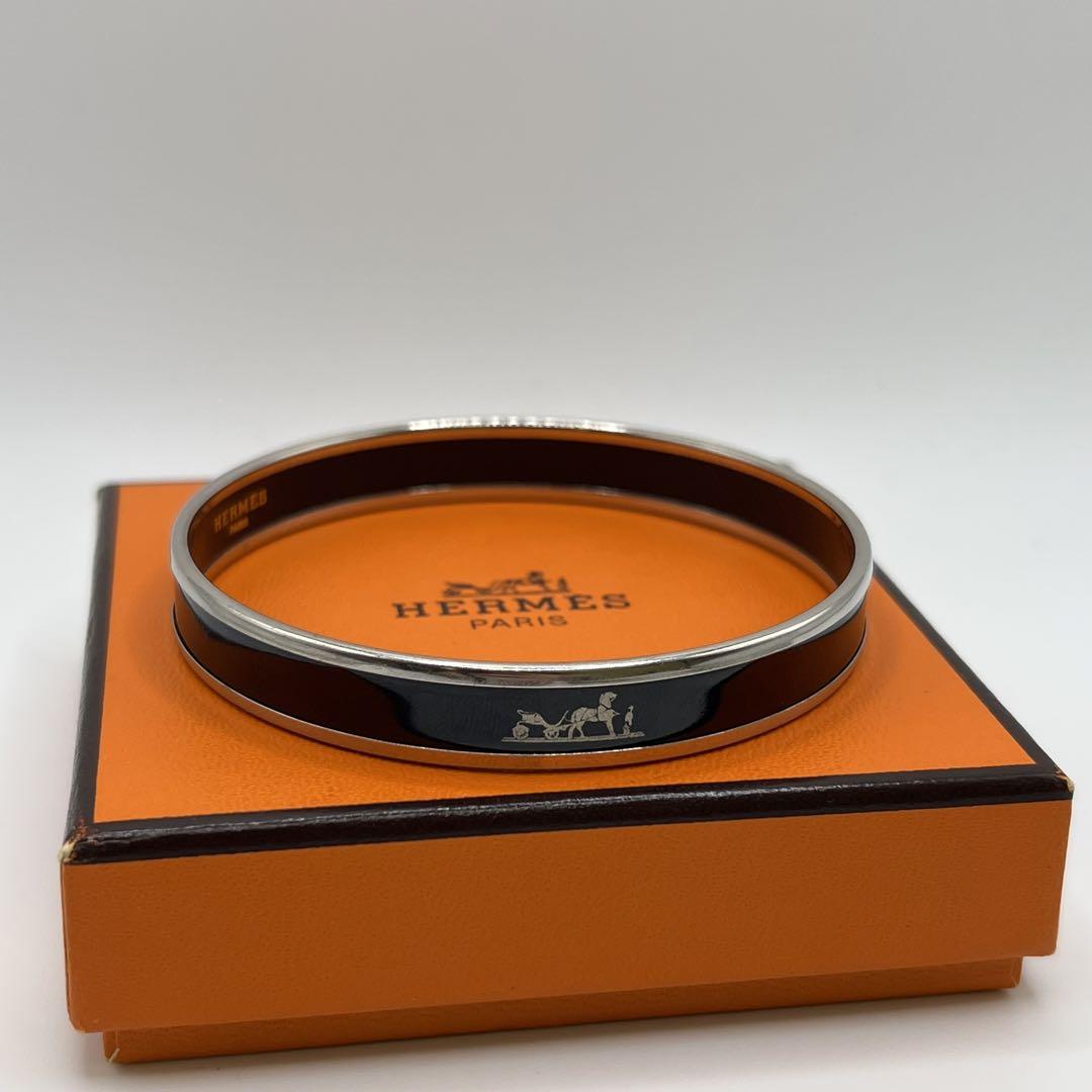 割引制度 美品 HERMES エルメス エマイユ PM カレーシュ