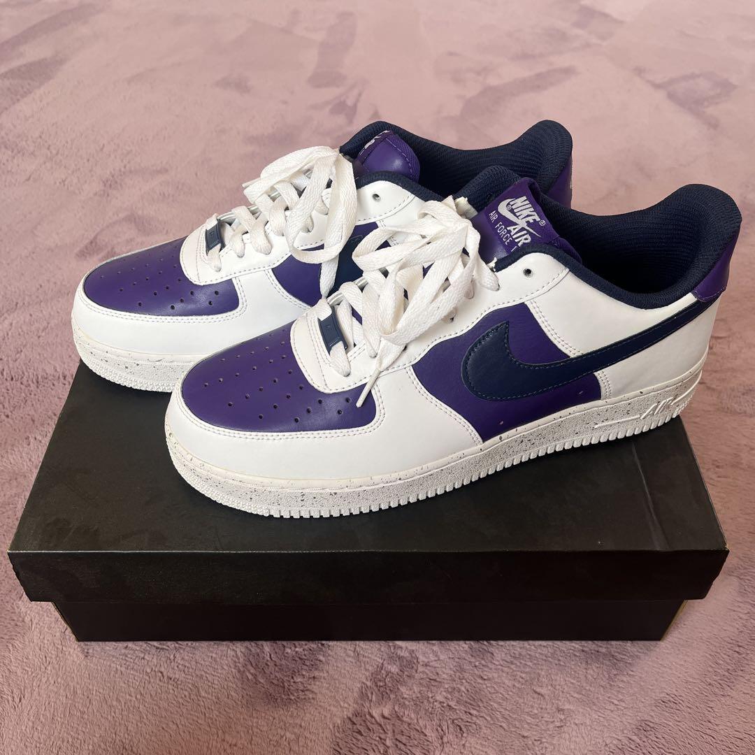 NIKEエアフォース 1 ID 白紫紺