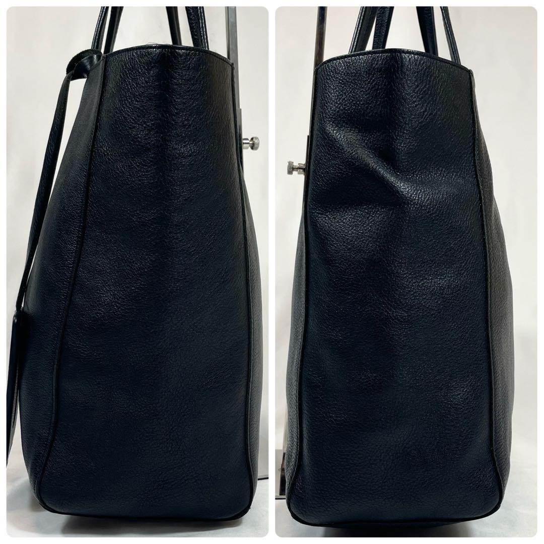 極美品✨A4可】ビームス トートバッグ レザー シボ革 肩掛け
