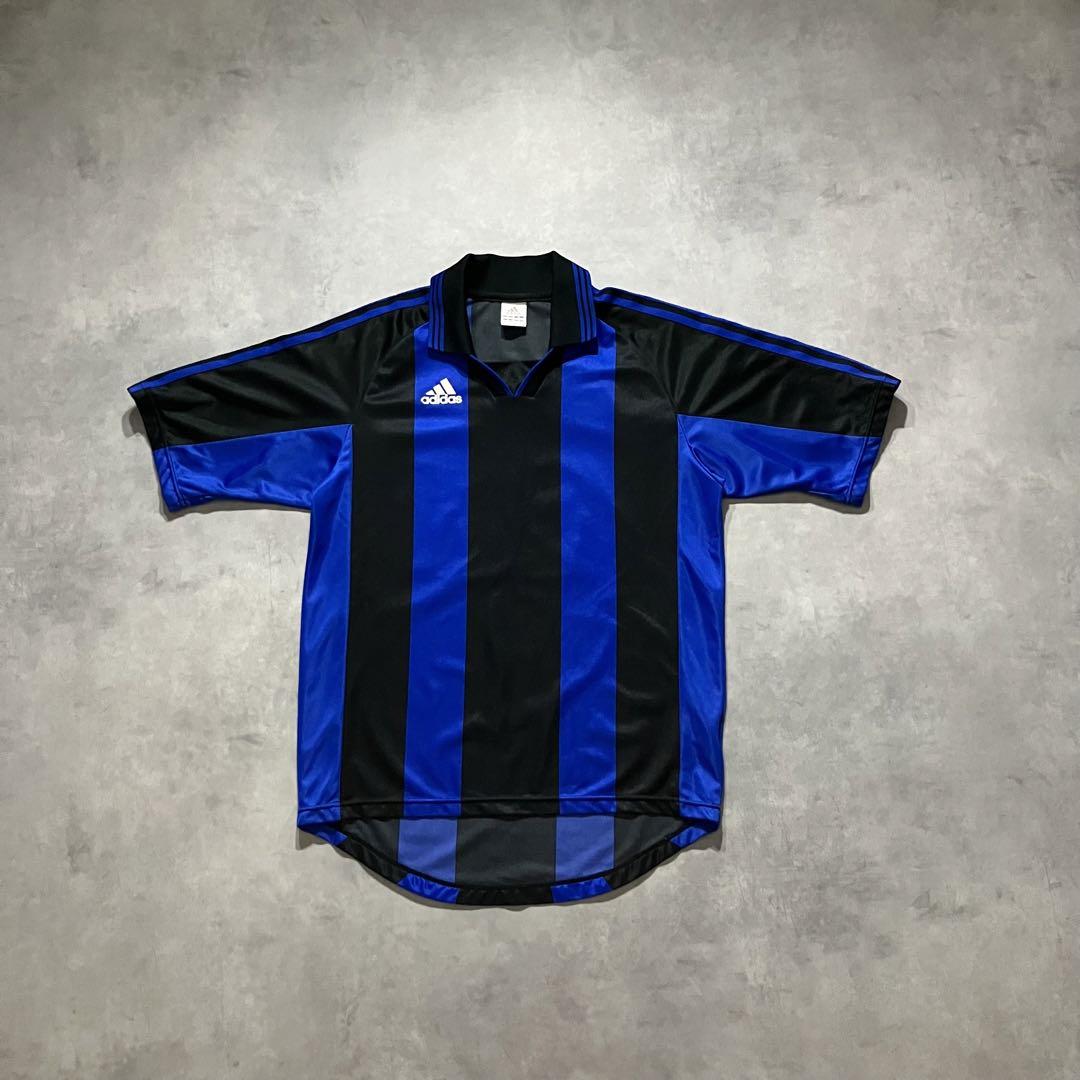 adidas 00s フランス代表　ポロシャツ　ゲームシャツ　y2k 90s 00s adidas サッカー ユニフォーム ゲーム シャツ y2k
