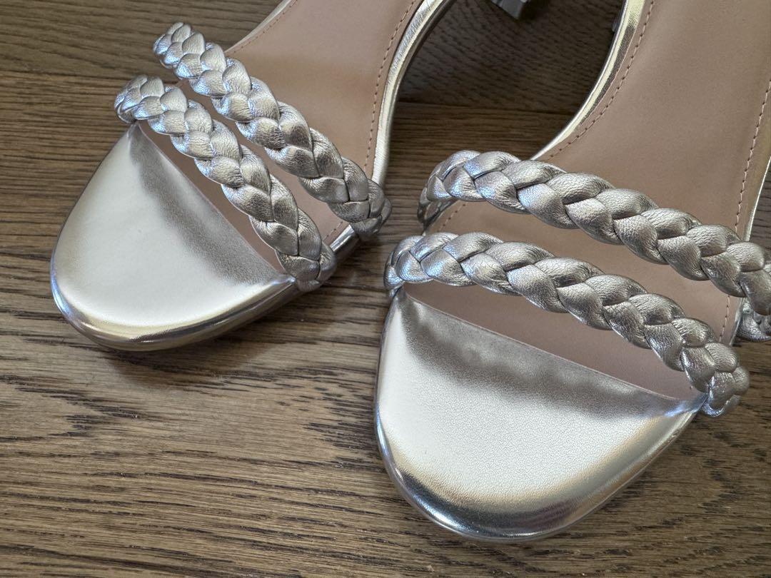 COLE HAAN アリス ブレイデッド サンダル シルバー 6.5 - メルカリ