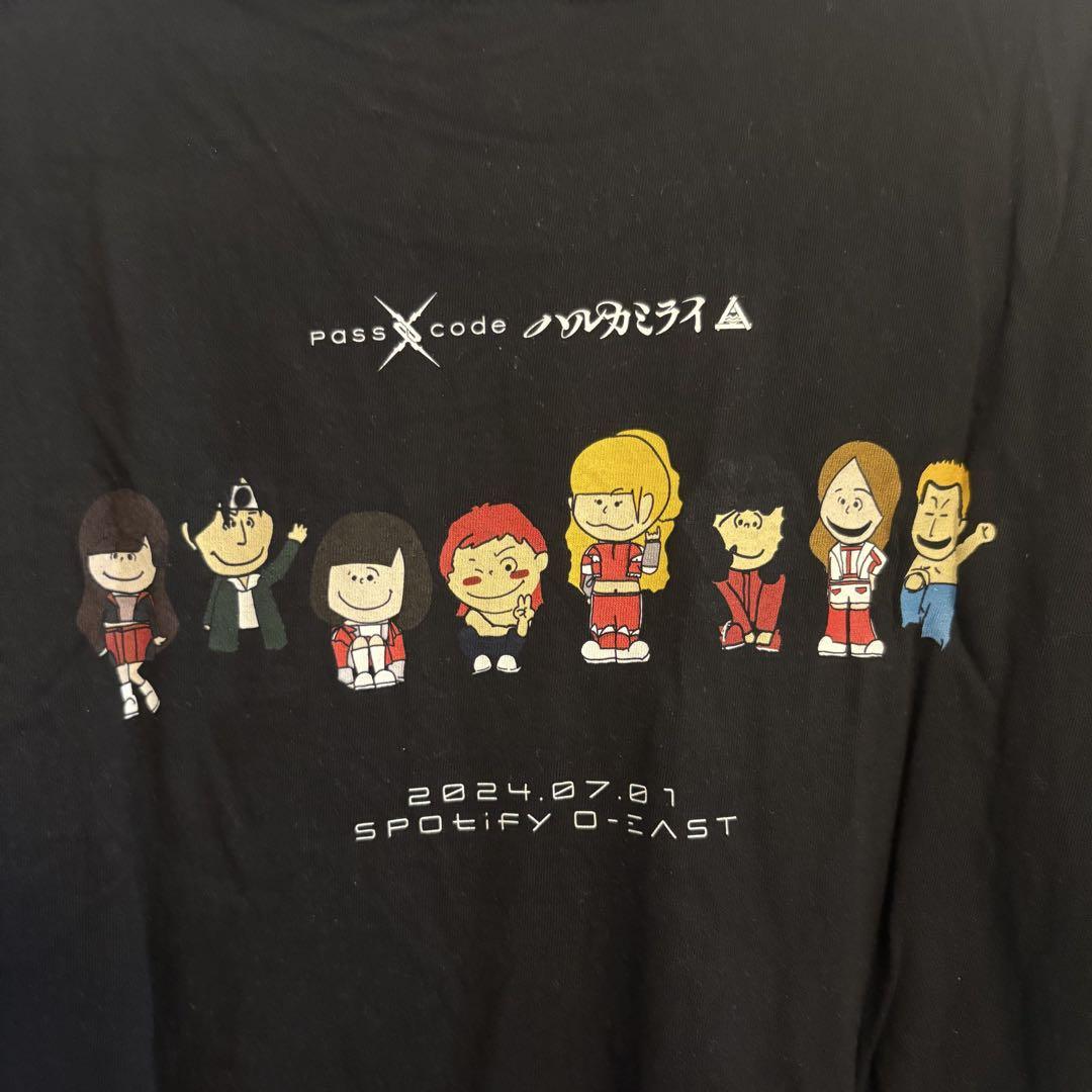 お歳暮 人気 オシャレ PASSCODE VERSUS ハルカミライ Tシャツ 黒