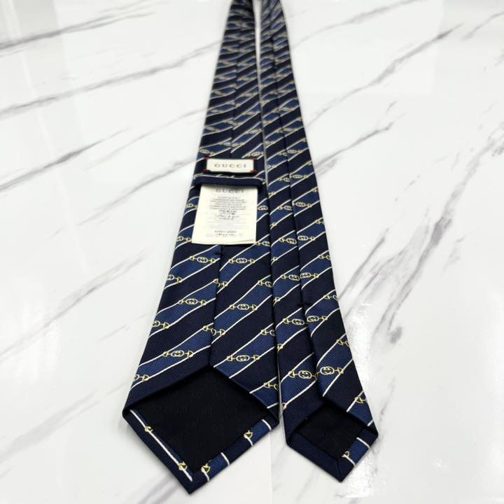 ✨極美品✨現行 GUCCI ネクタイ シルク100% GG柄 蜂 bee