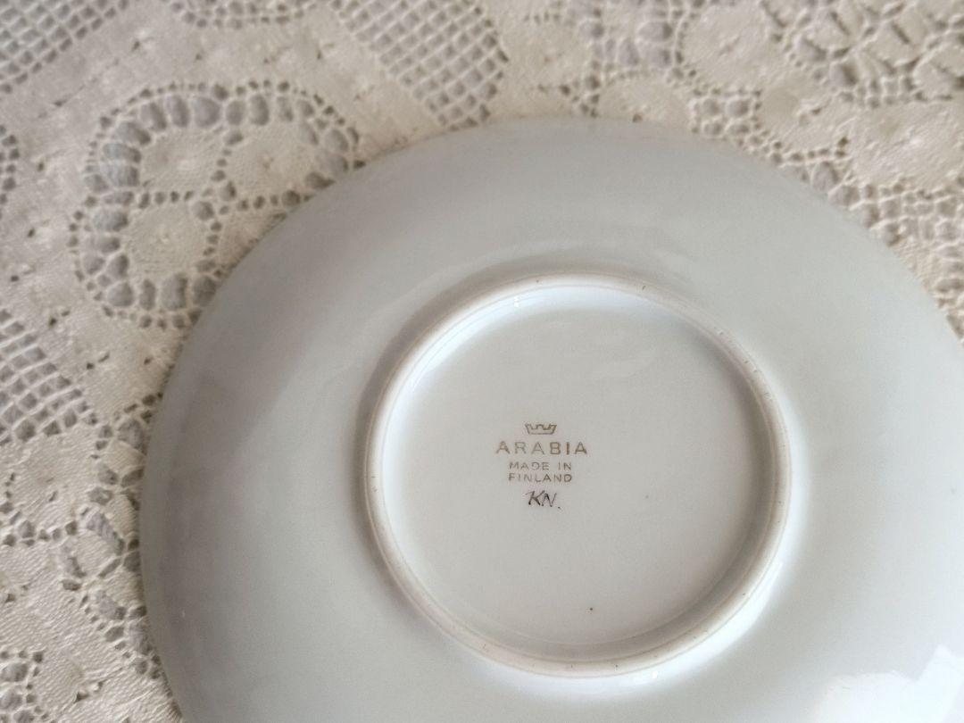* old arabia ❀ モノトーンと金彩の 15.5 plate SET