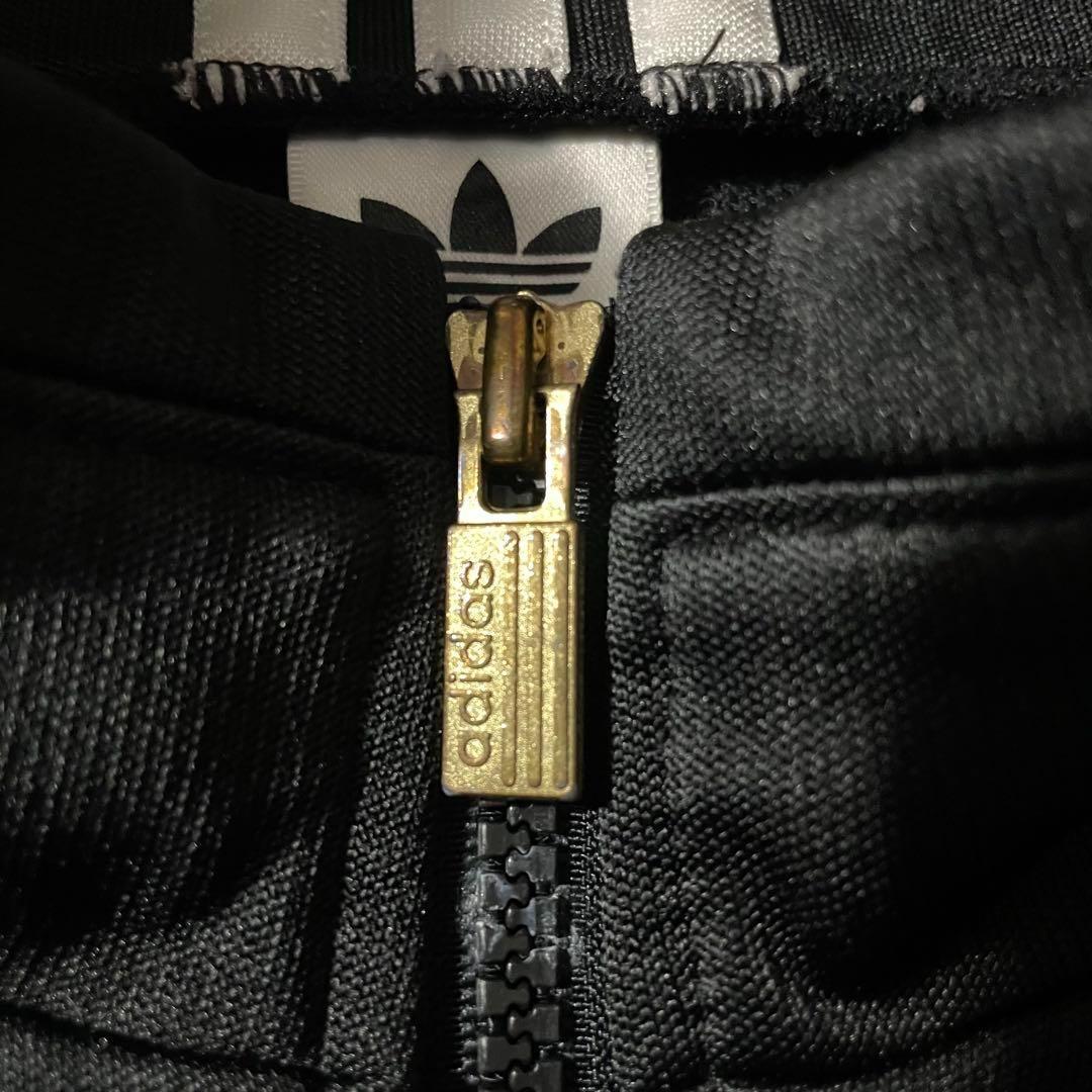 90s adidas track jacket black y2k 短丈 黒白