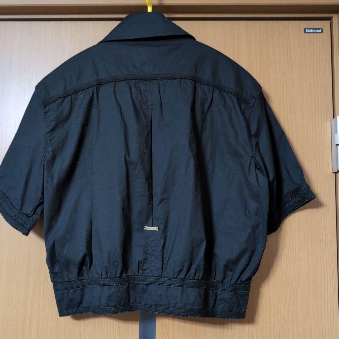 DIESELブラックポケット付きショートスリーブシャツ ディーゼル