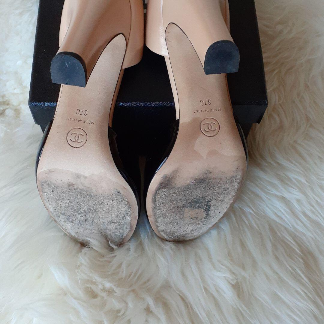 CHANEL　オープントゥヒール