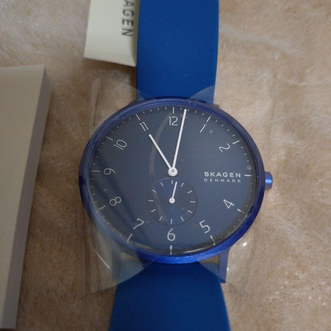 新品未使用SKAGENアナログシリコンウォッチブルー