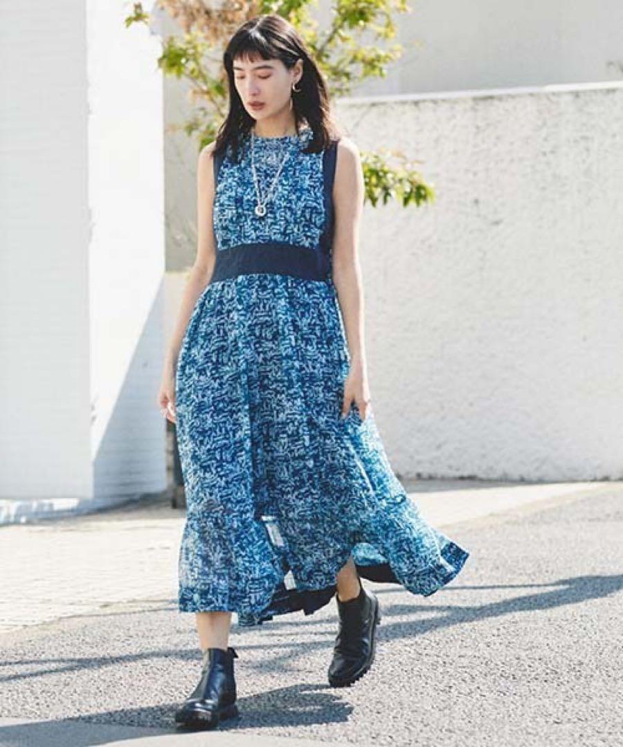 styling/ シフォンティアードドレス